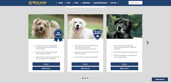 sveland hundförsäkring hemsida